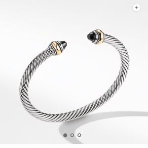 David yurman 5mm black cable bracelet